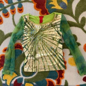 Jane Doe Jeans Green Top
